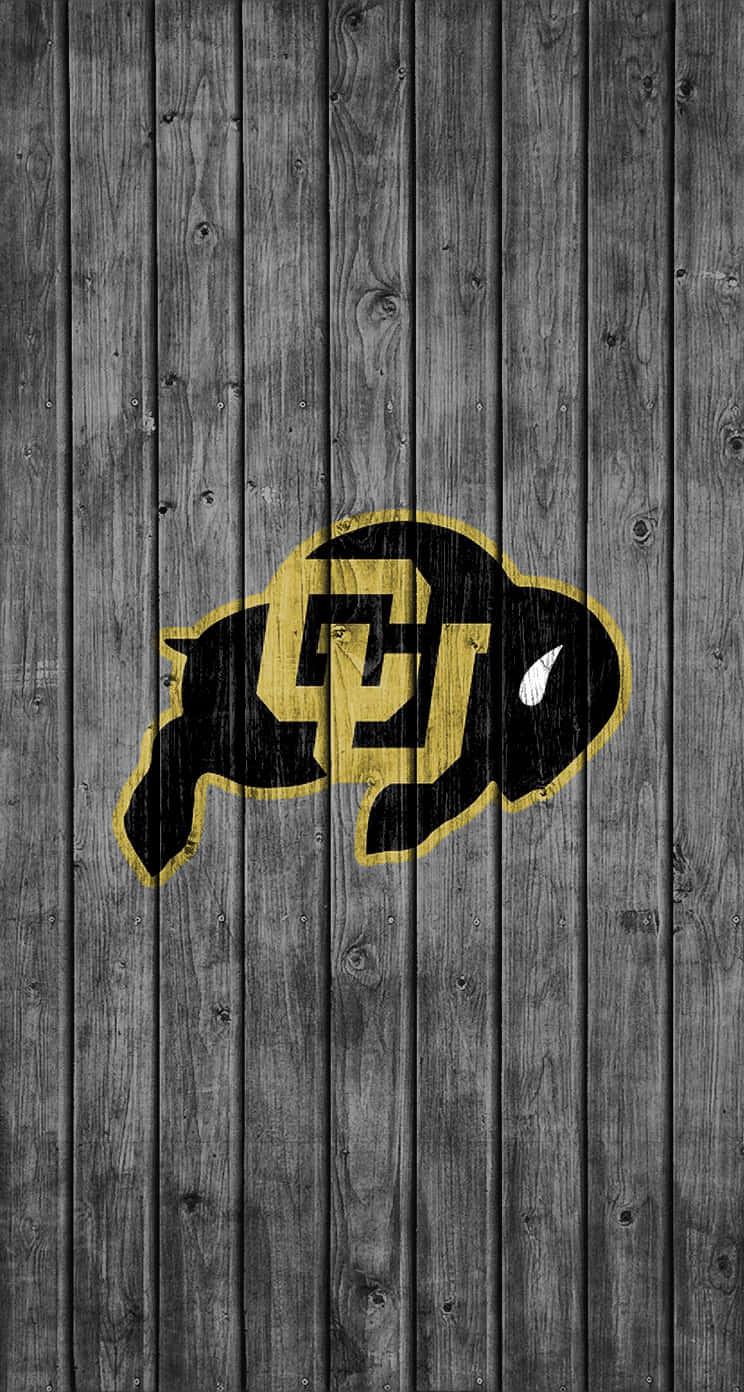 Colorado Buffaloes Logoon Wooden Background Wallpaper