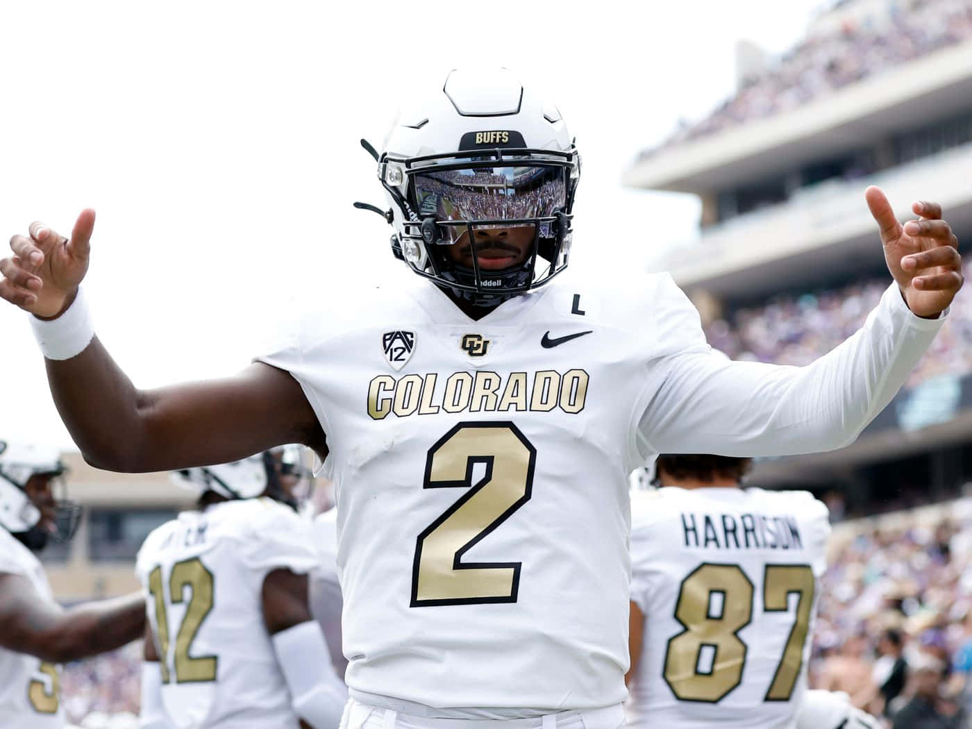 Colorado Buffaloes Player Pregame Focus Wallpaper