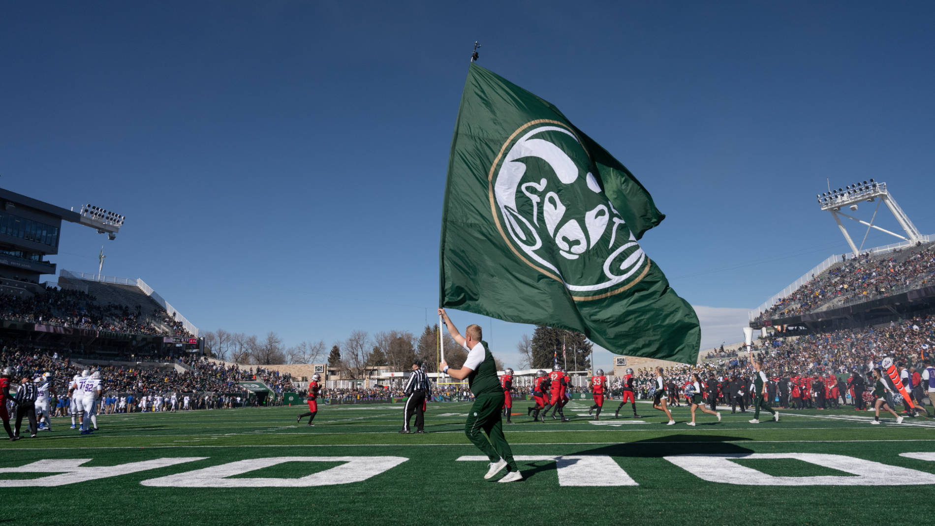 Colorado State University Canvas Stadium Football Game Wallpaper