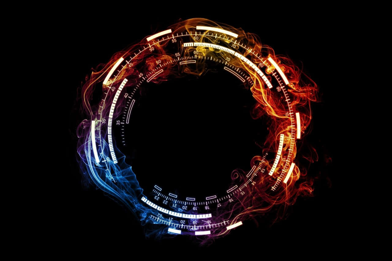 Colorful_ Abstract_ Smoke_ Ring Wallpaper