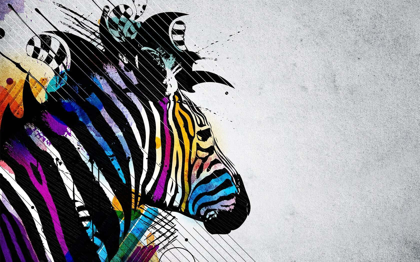 Colorful_ Abstract_ Zebra_ Art Wallpaper