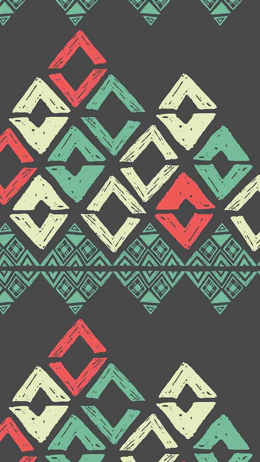 Colorful Aztec Pattern Design Wallpaper