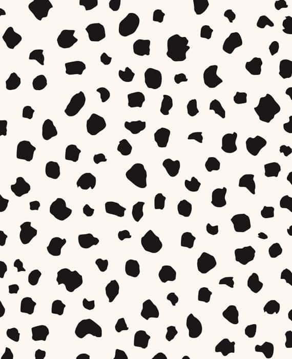 Colorful Backdrop Of Black Dots Abstract Wallpaper