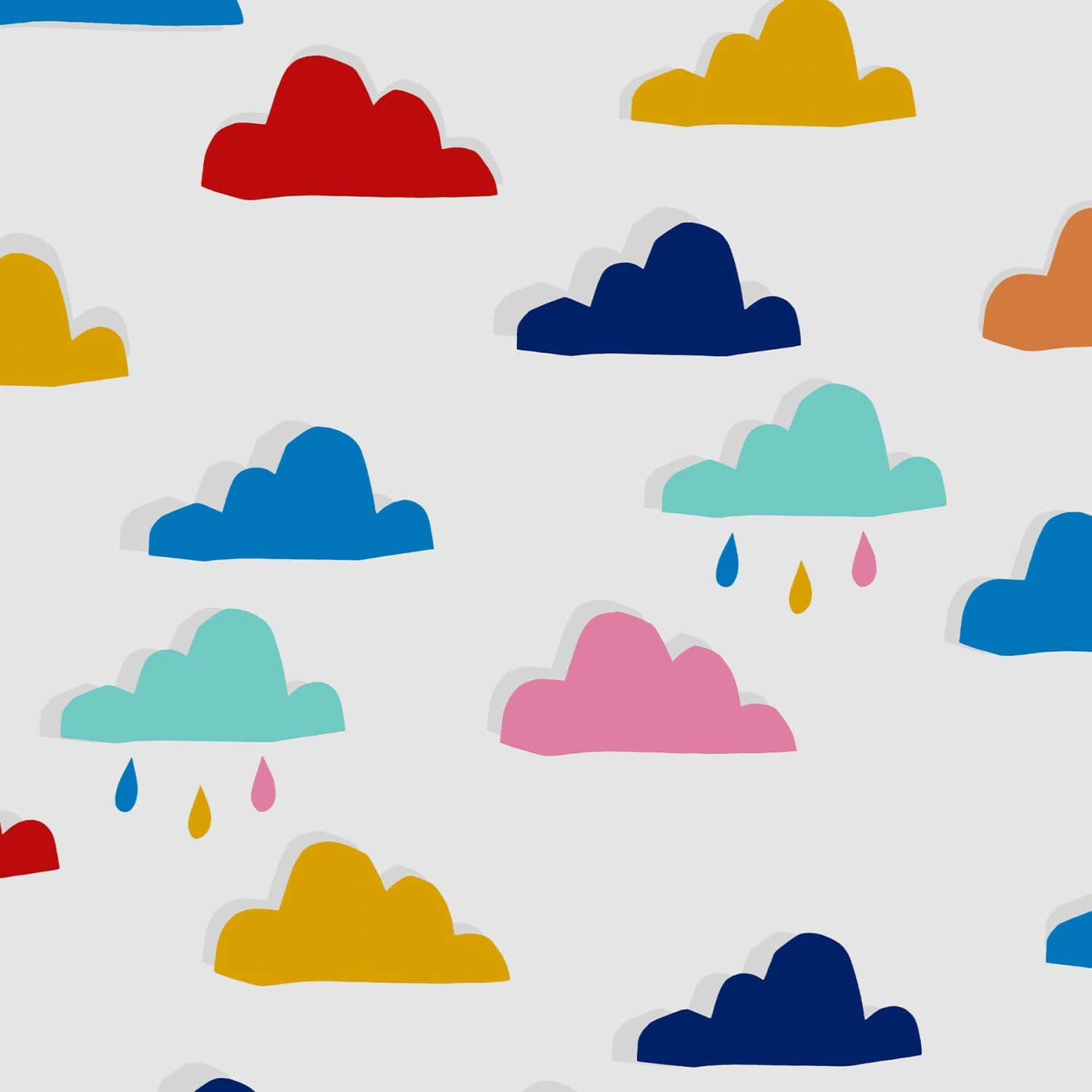 Colorful_ Cloud_ Patterns Wallpaper