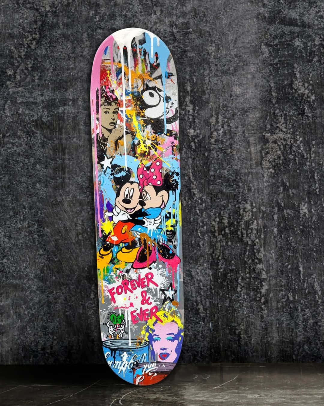 Colorful Graffiti Art Skateboard Wallpaper