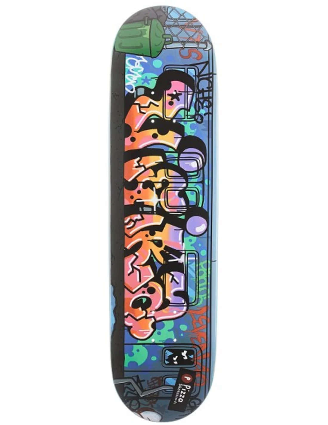 Colorful Graffiti Skateboard Deck Wallpaper