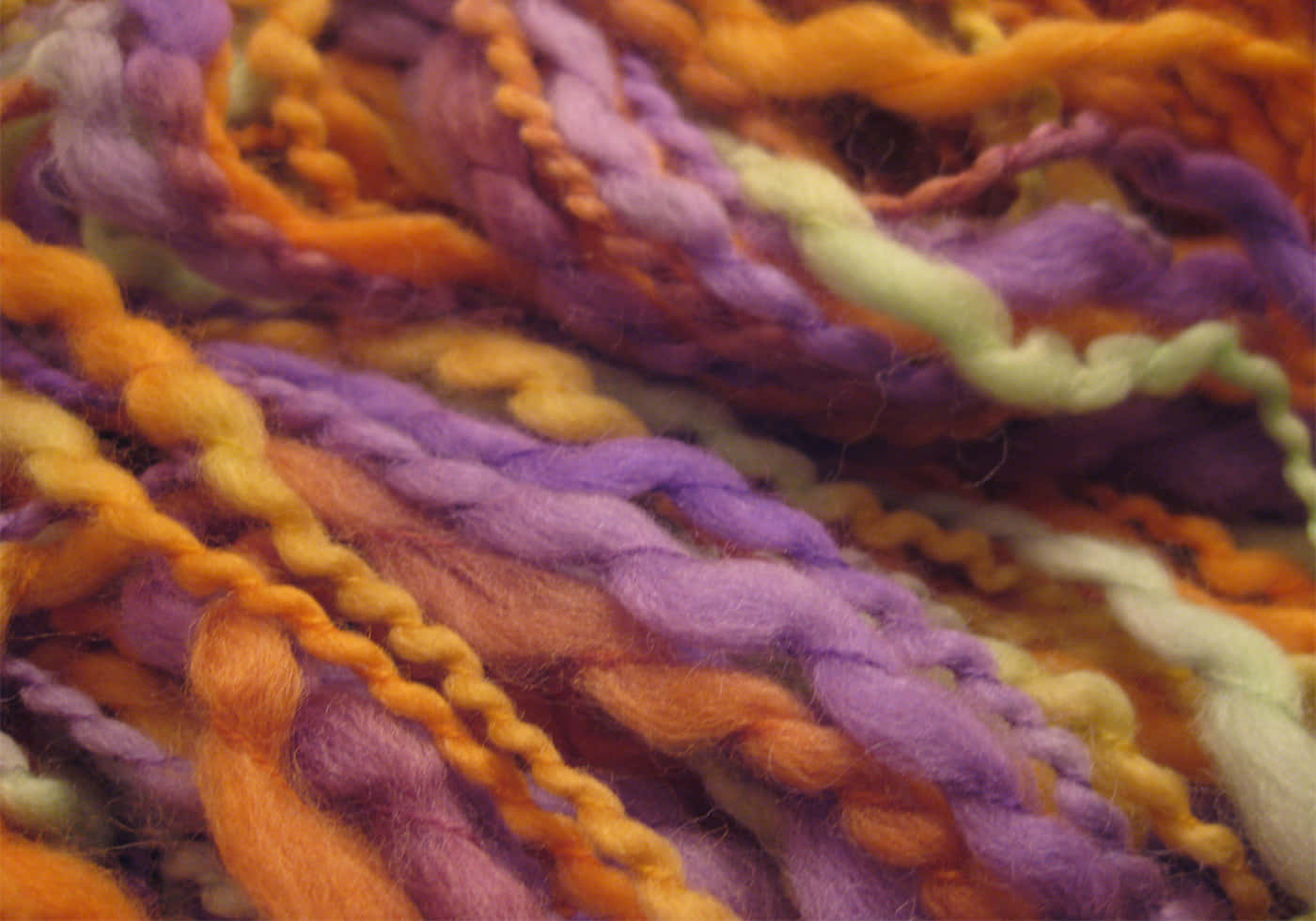 Colorful Handspun Yarn Closeup Wallpaper