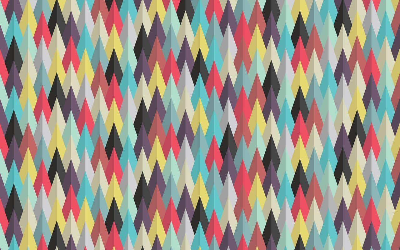 Colorful Patterned Illustration Wallpaper