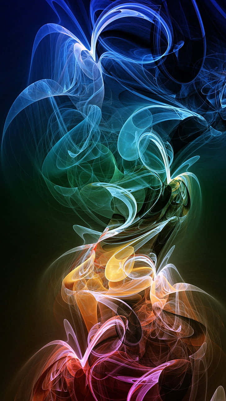 Colorful_ Smoke_ Art_ Abstract Wallpaper