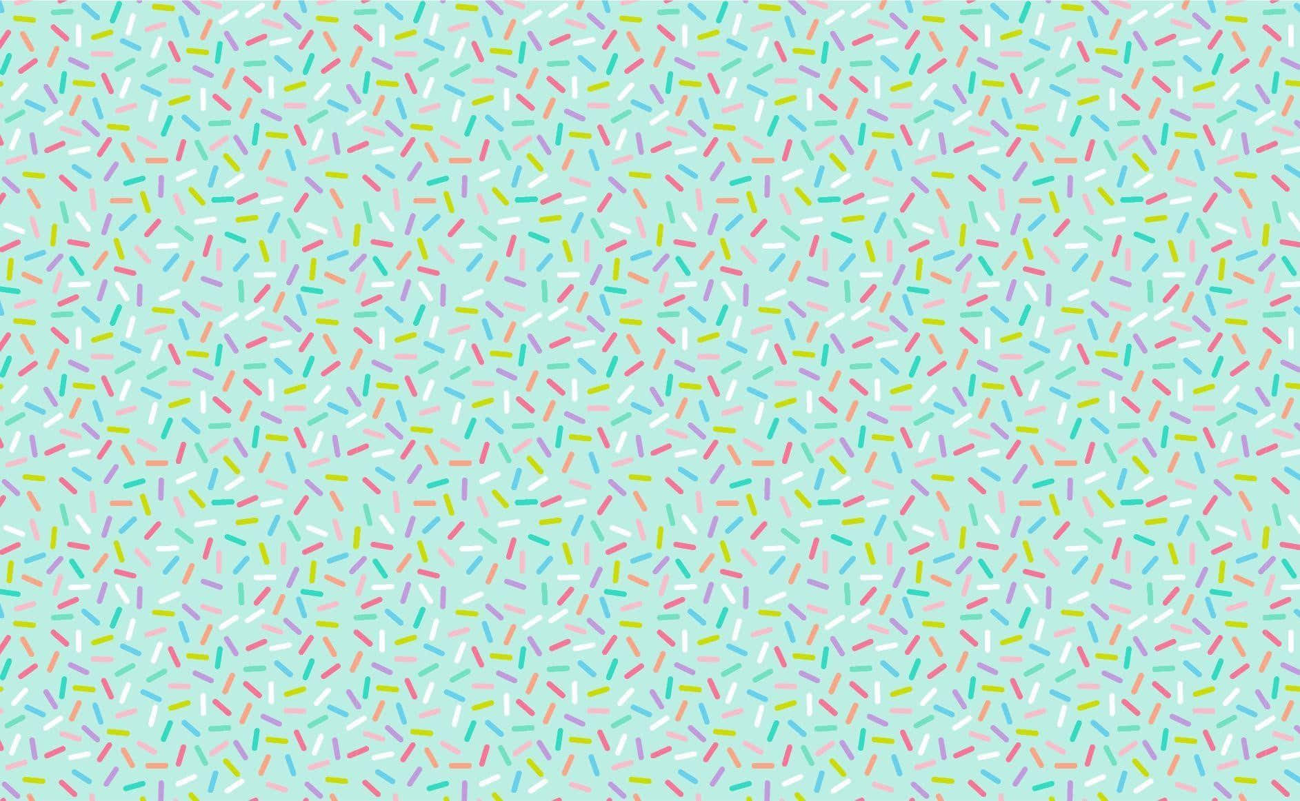 Colorful Sprinkles Pattern Background Wallpaper