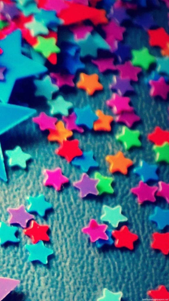 Colorful Stars Art Iphone Wallpaper