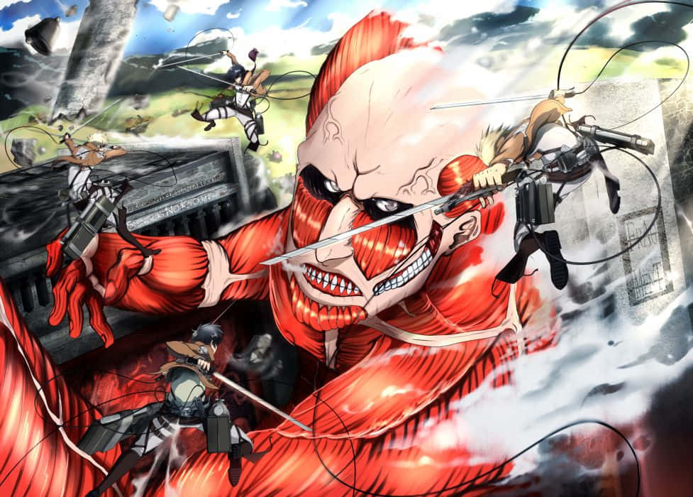 Colossal Titan Attacks Wallpaper