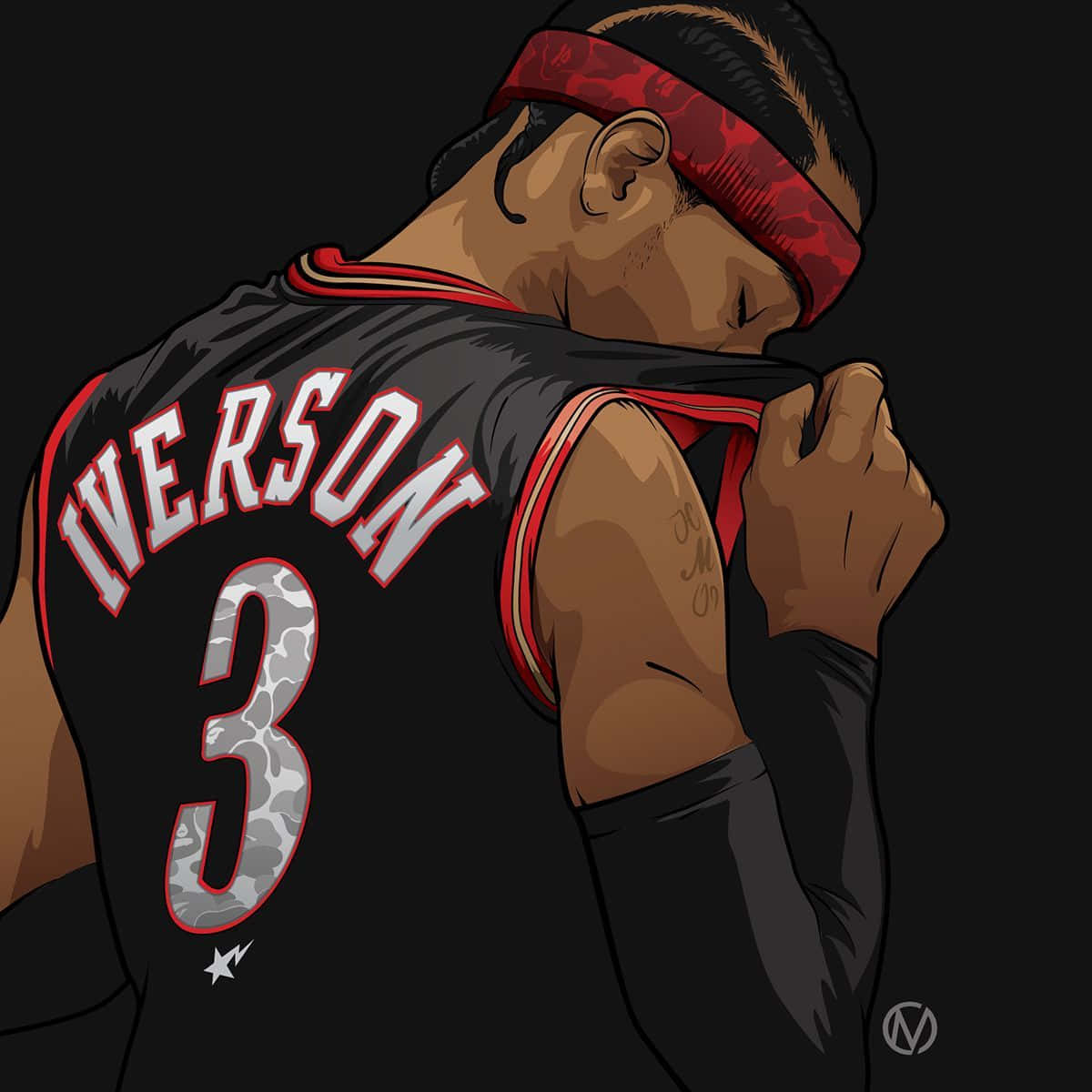 Colourful Cartoon Renditions Of Nba Stars Wallpaper