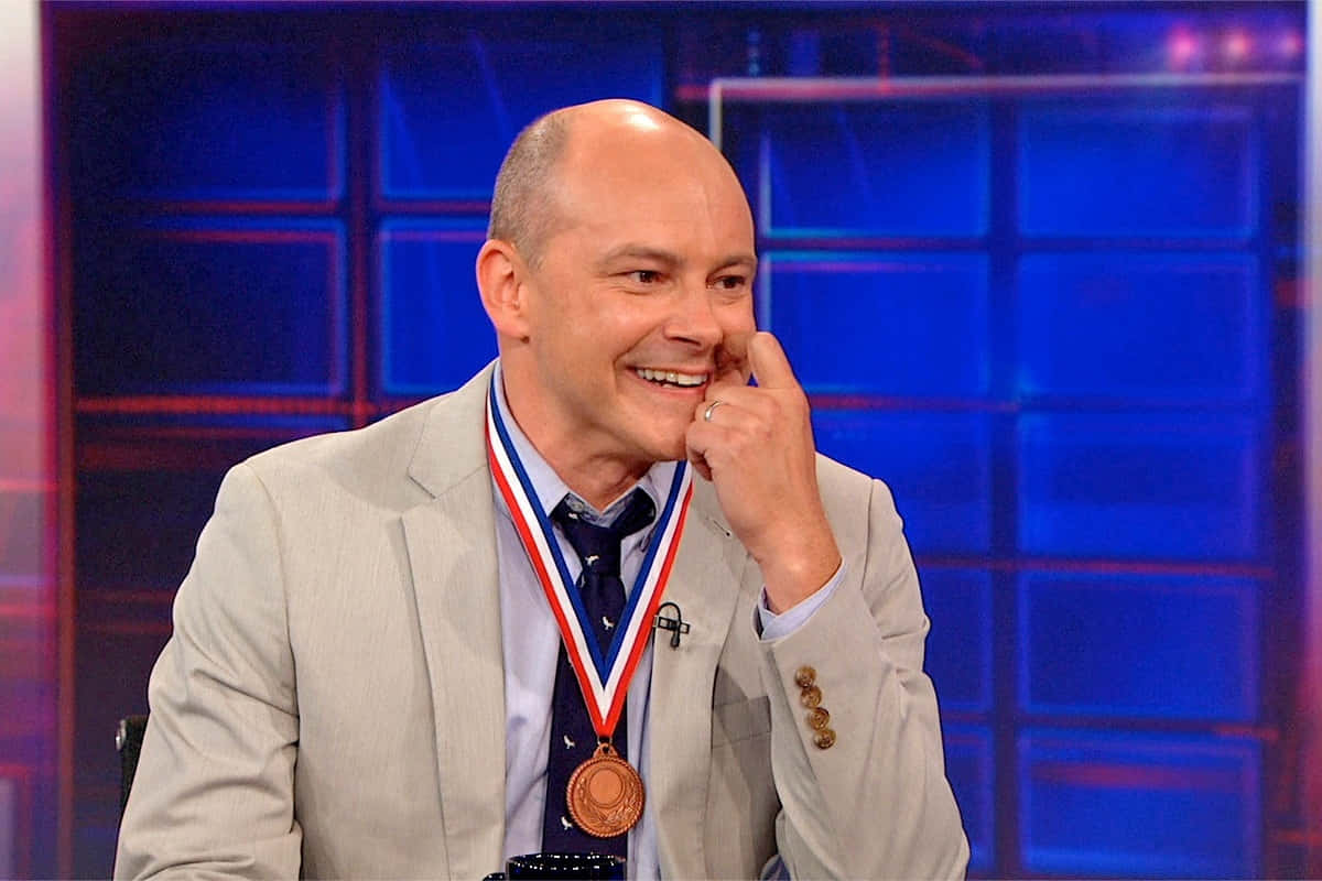 Comedic Talent Rob Corddry Posing For A Portrait. Wallpaper