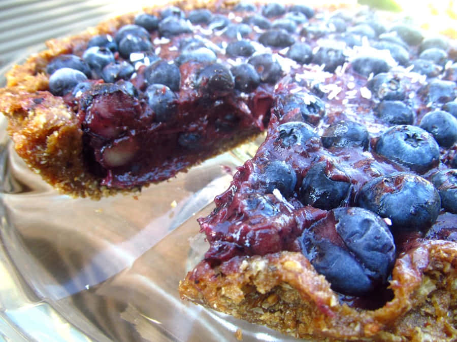 Comfort Food At Its Finest: A Homemade Blueberry Pie Wallpaper