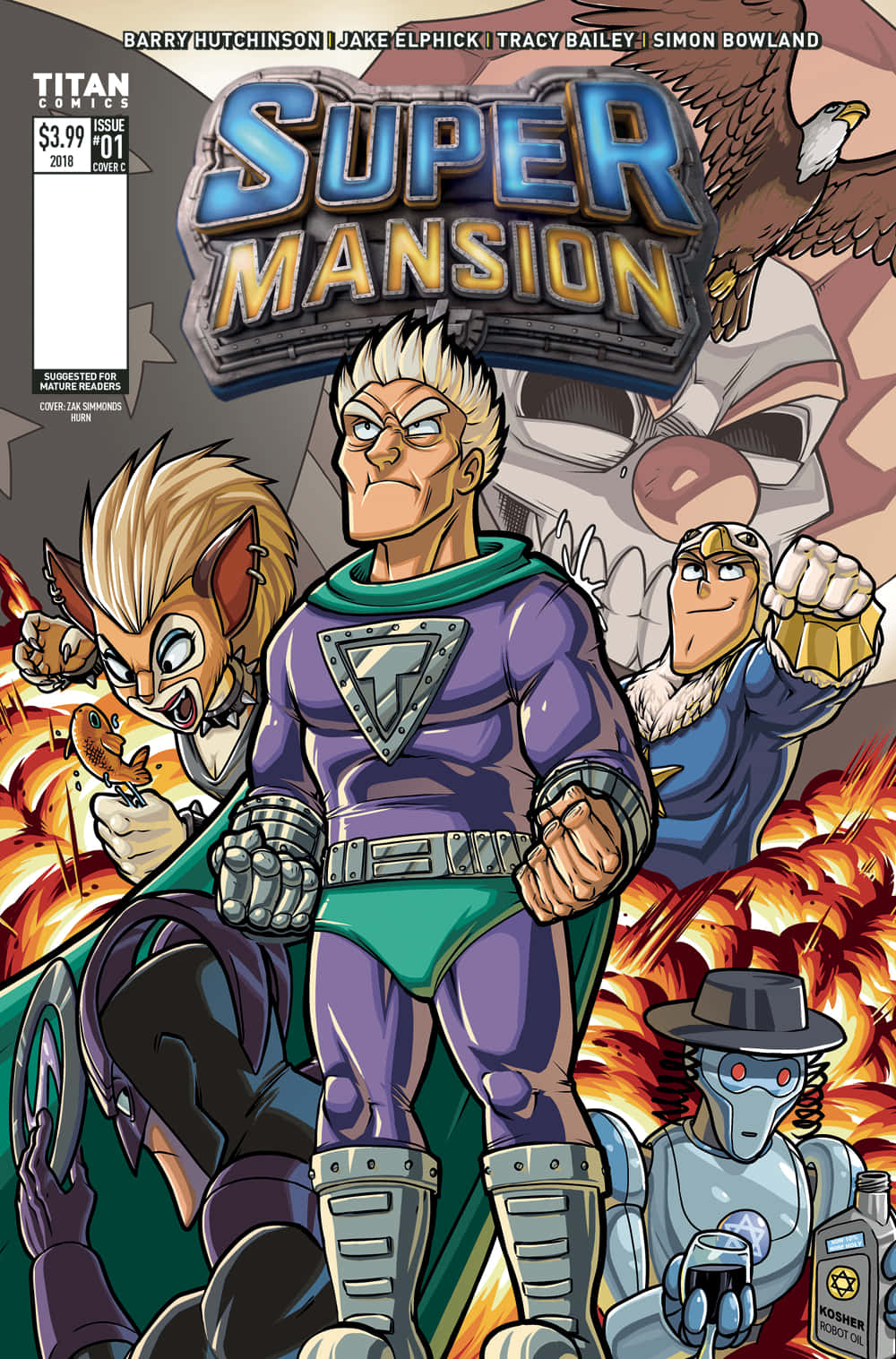 Comics Version Of Supermansion Wallpaper