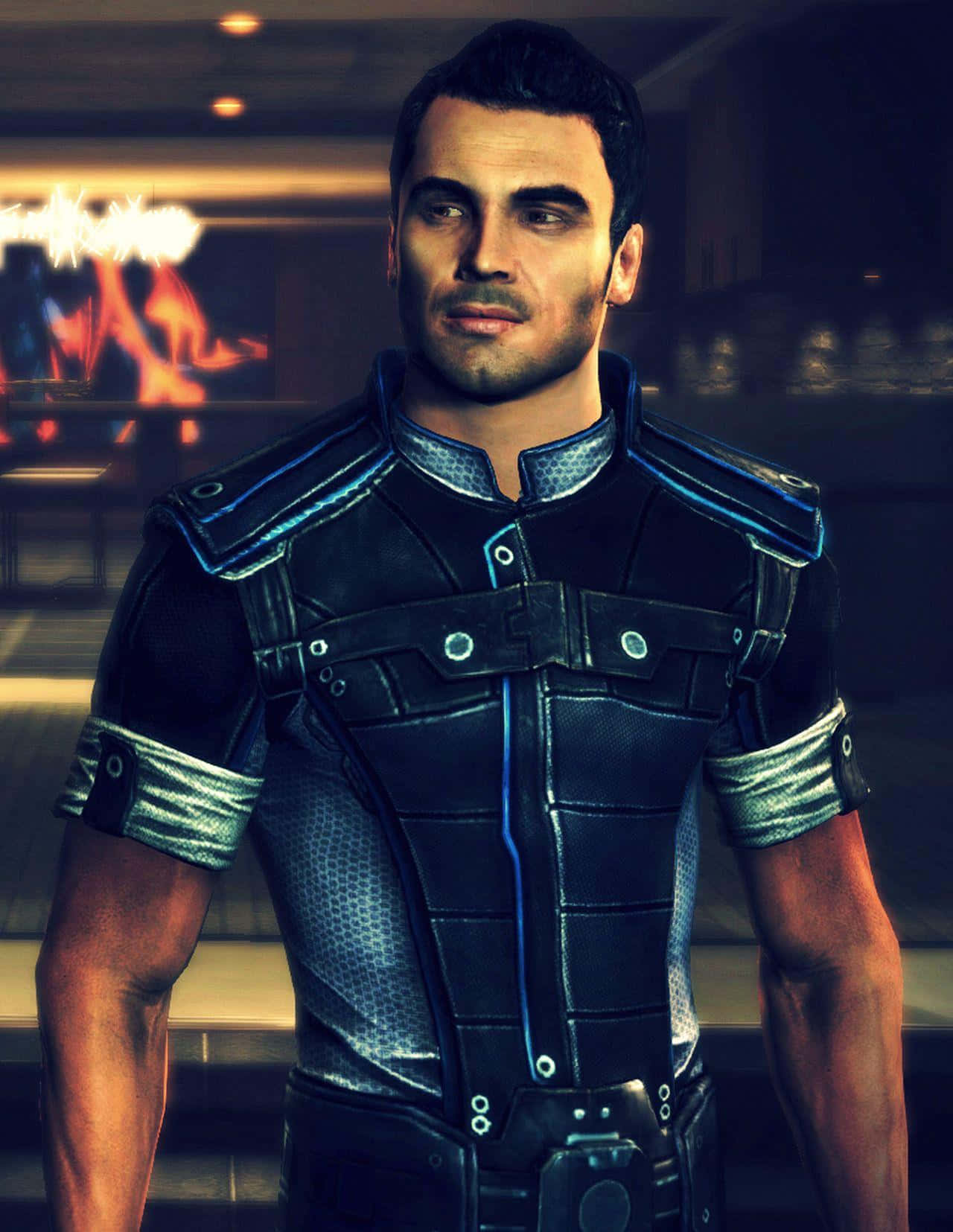 [commander Kaidan Alenko Wearing N7 Armor] Wallpaper