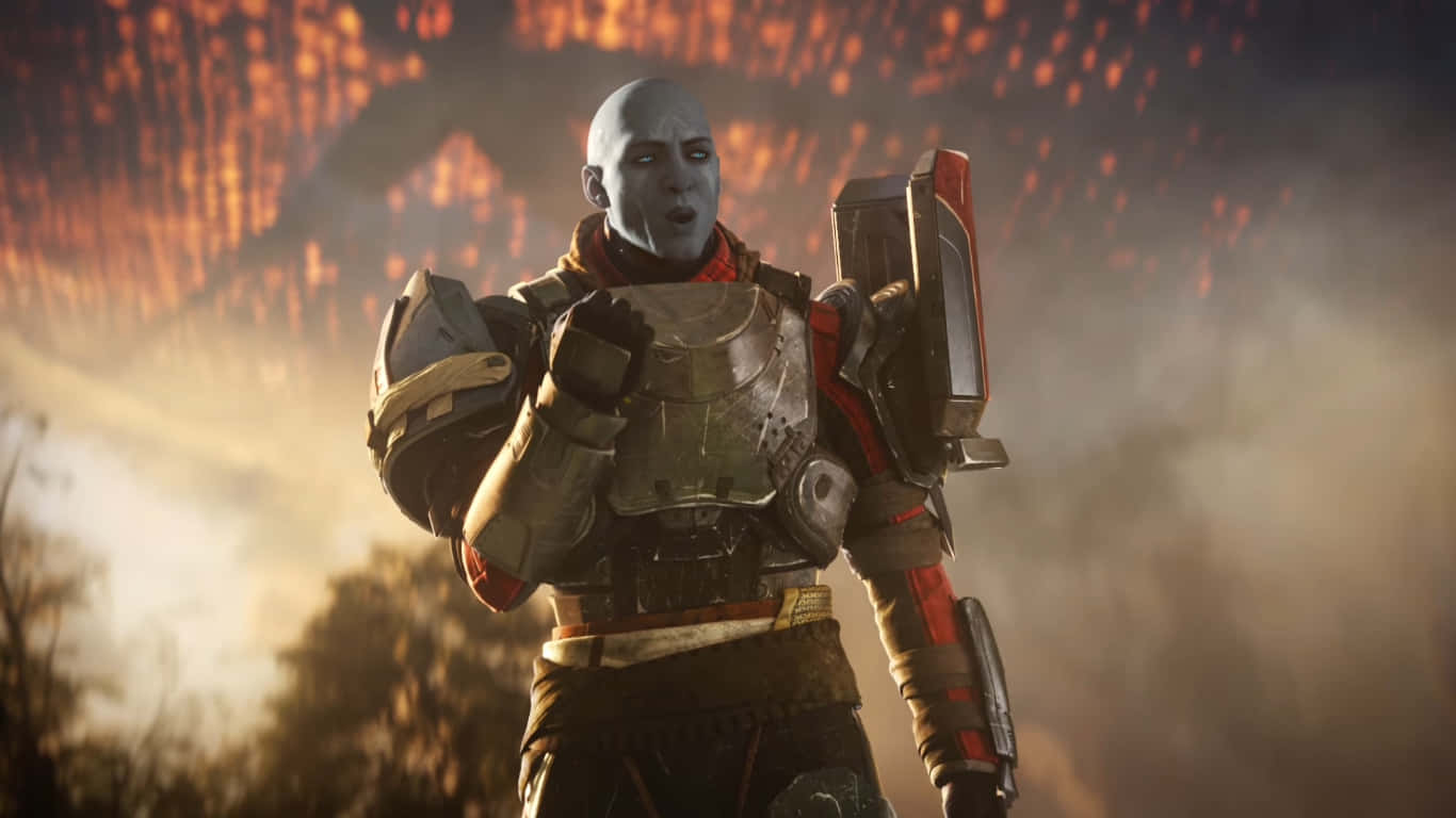 Commander Zavala Destiny Battle Stance Wallpaper