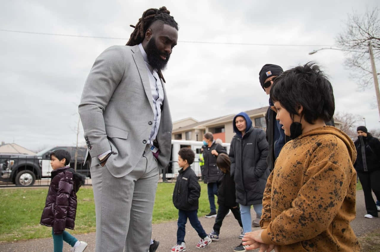 Community Engagement Event Demario Davis Wallpaper