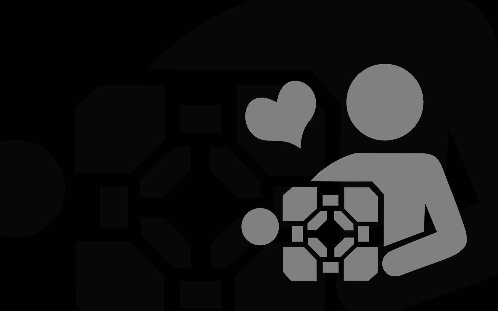 Companion Cube Portal Wallpaper