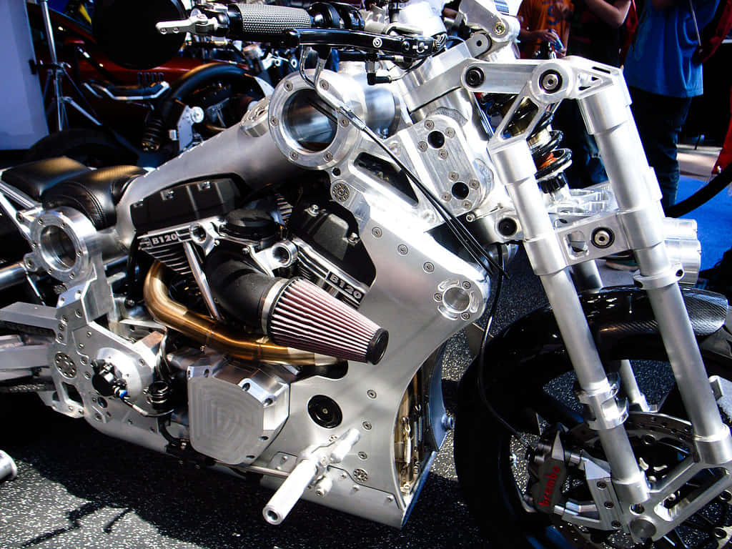 Confederate Motorcycle Engine Detail Wallpaper