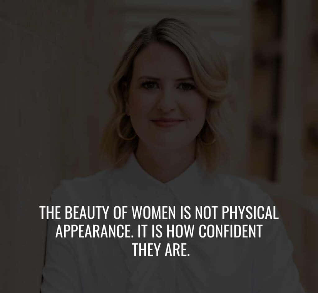 Confident Beauty Quote Wallpaper