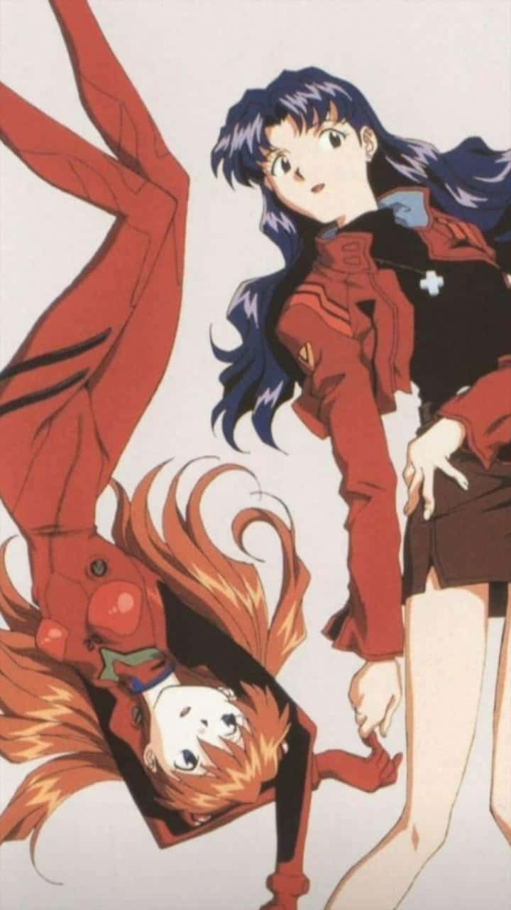 Confident Misato Katsuragi Smiling Wallpaper