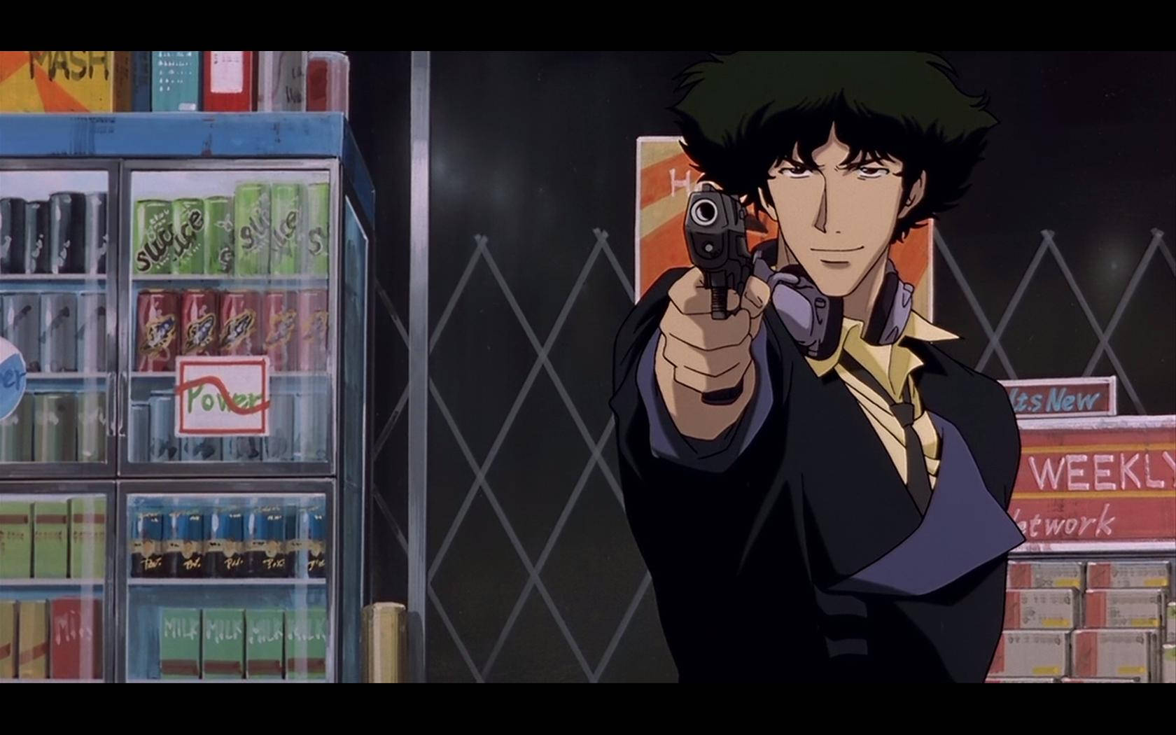 Confident Spike Cowboy Bebop Desktop Wallpaper