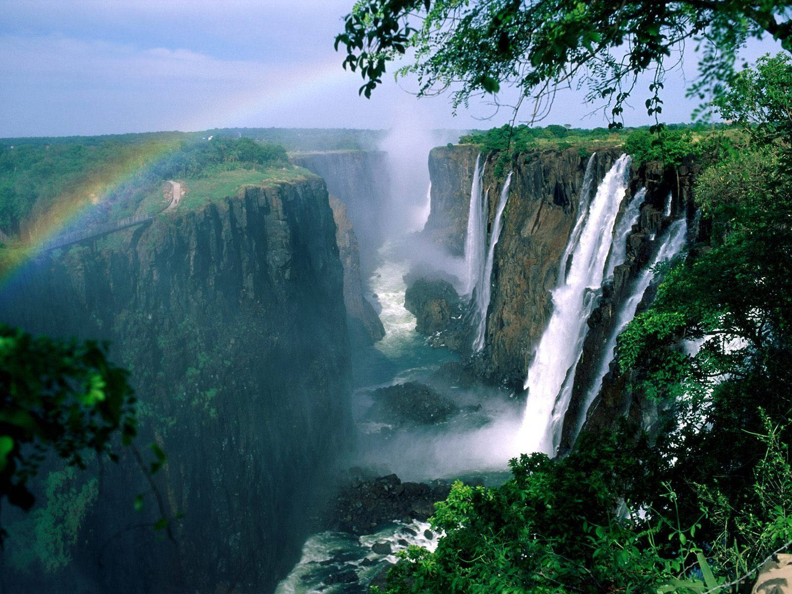 Congo Rainbow And Falls Wallpaper