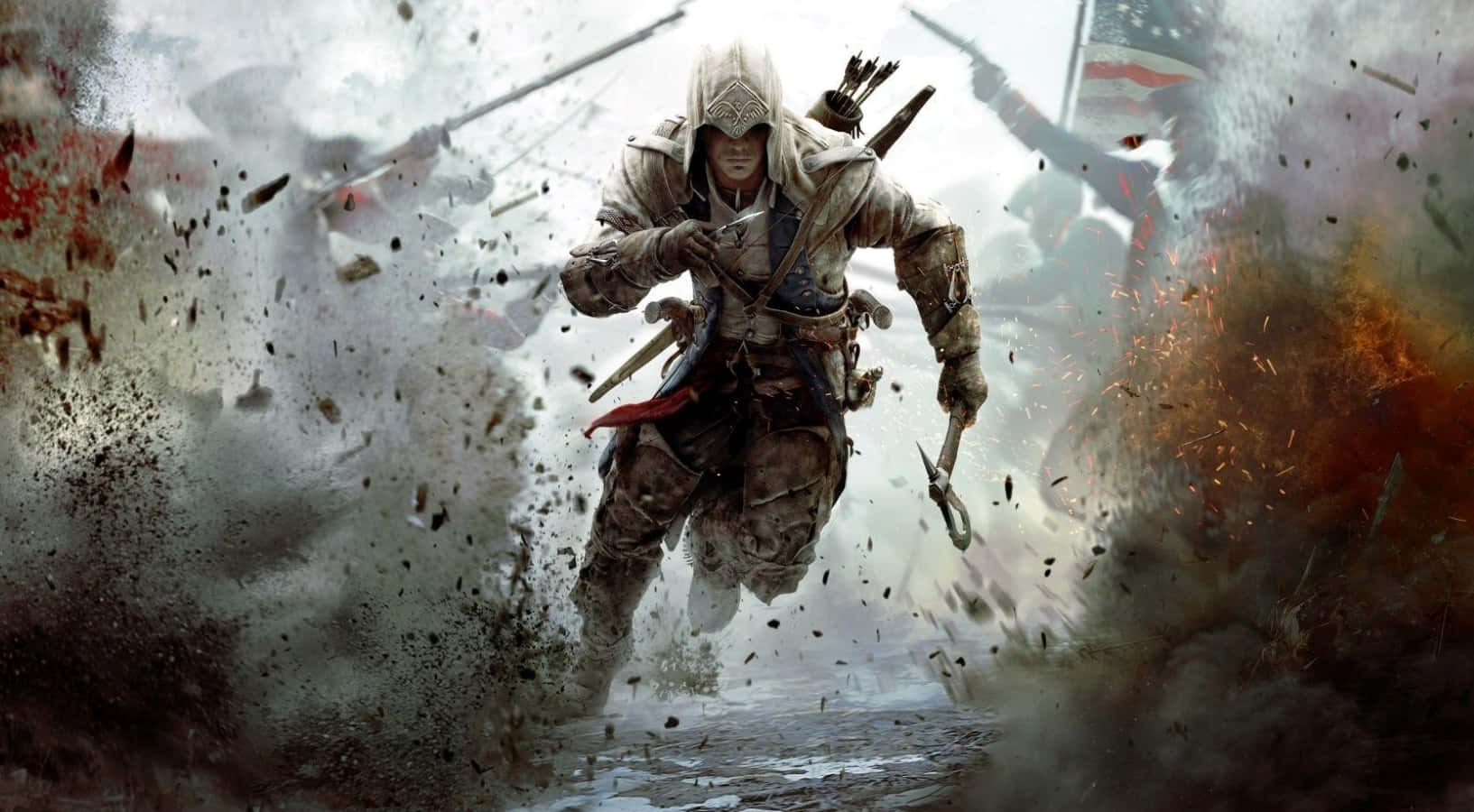 Connor Kenway, A Master Assassin In Action Wallpaper