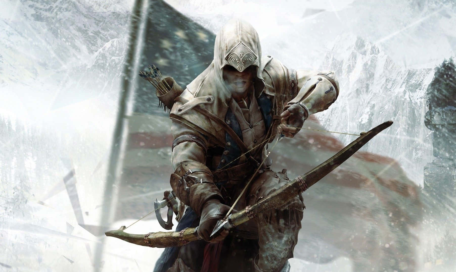 Connor Kenway In Action Wallpaper