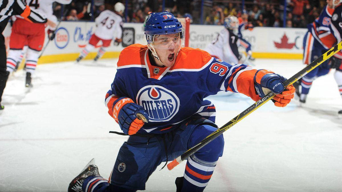 Connor Mcdavid Of Edmonton Oilers Wallpaper