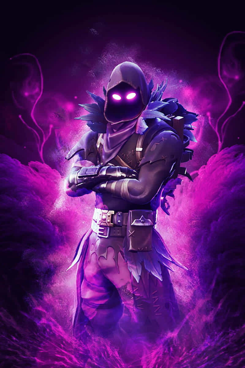 Conquer The Battle Royale In Style With A Purple Fortnite Set Wallpaper