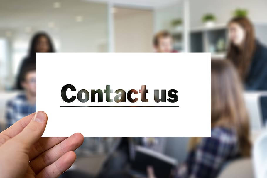 Contact Us Card Wallpaper