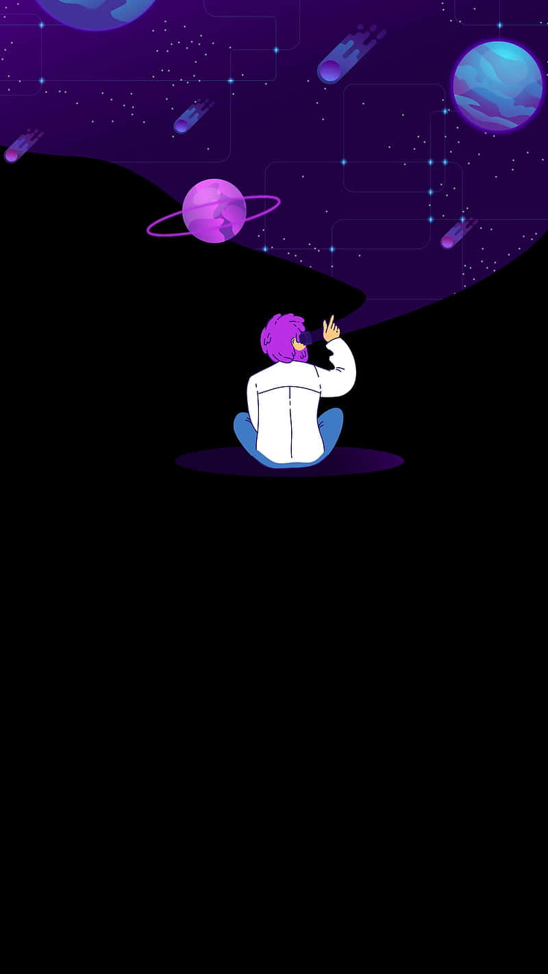 Contemplative_ Astronomer_ Science_ Aesthetic.jpg Wallpaper