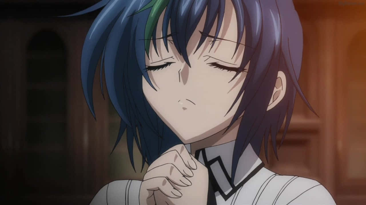 Contemplative Xenovia Quarta Anime Scene Wallpaper