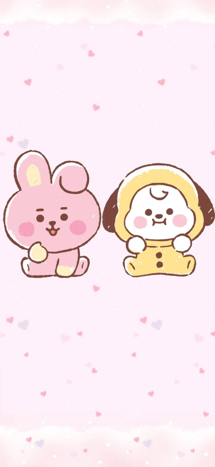 Cooky And Chimmy Cute Iphone Wallpaper