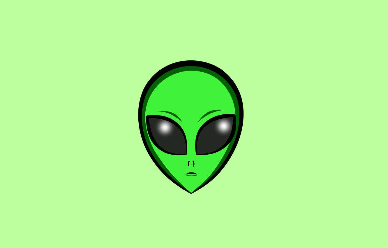 Cool Alien Prepares To Journey Into The Unknown Wallpaper