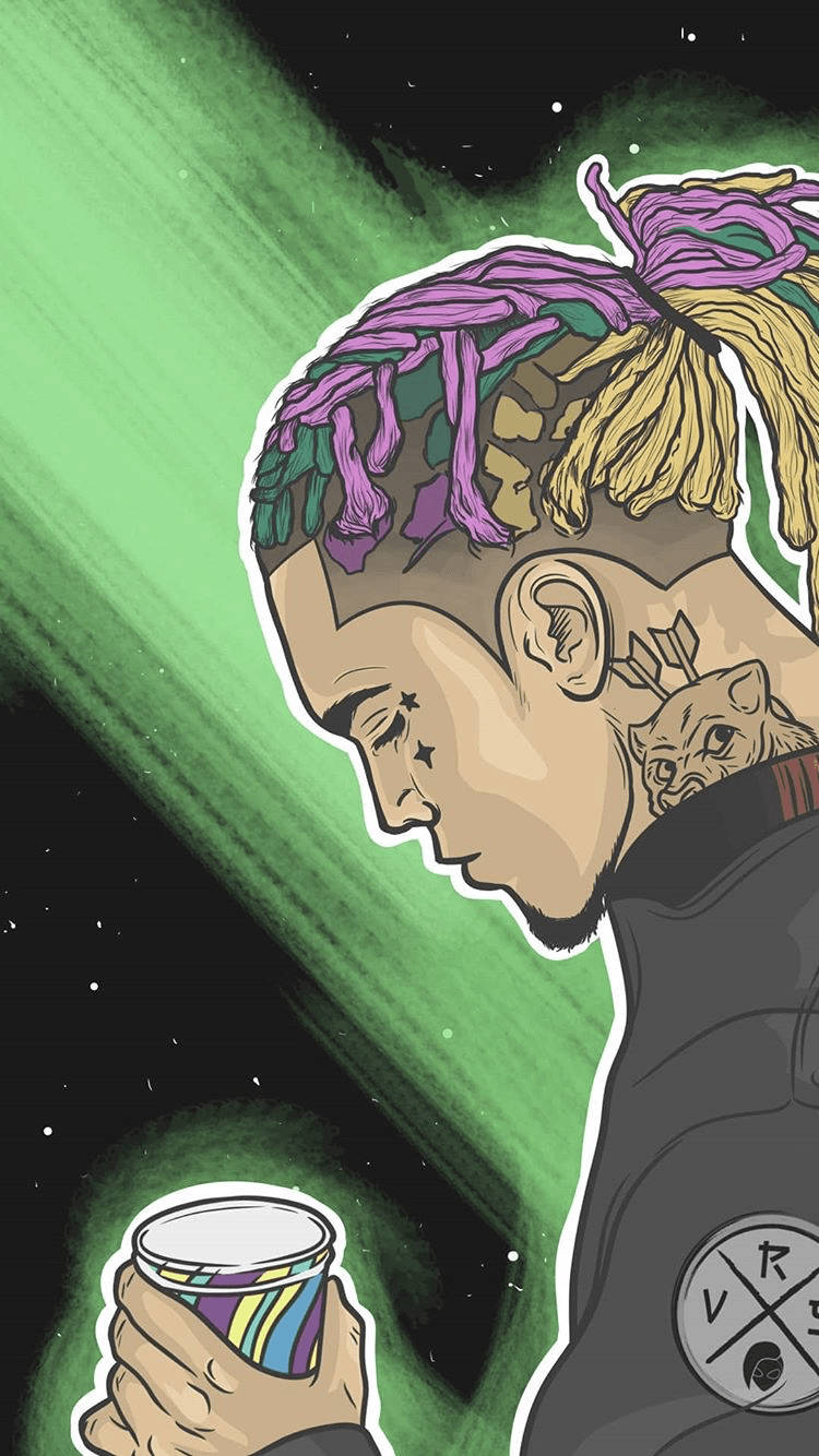 Cool Drip Lil Pump Praying Wallpaper