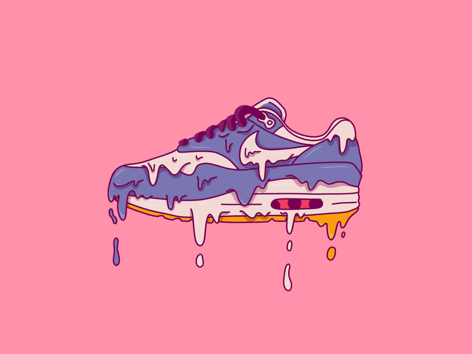 Cool Drip Melting Sneaker Wallpaper