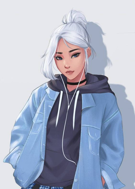 Cool Girl Cartoon Jett In Valorant Wallpaper