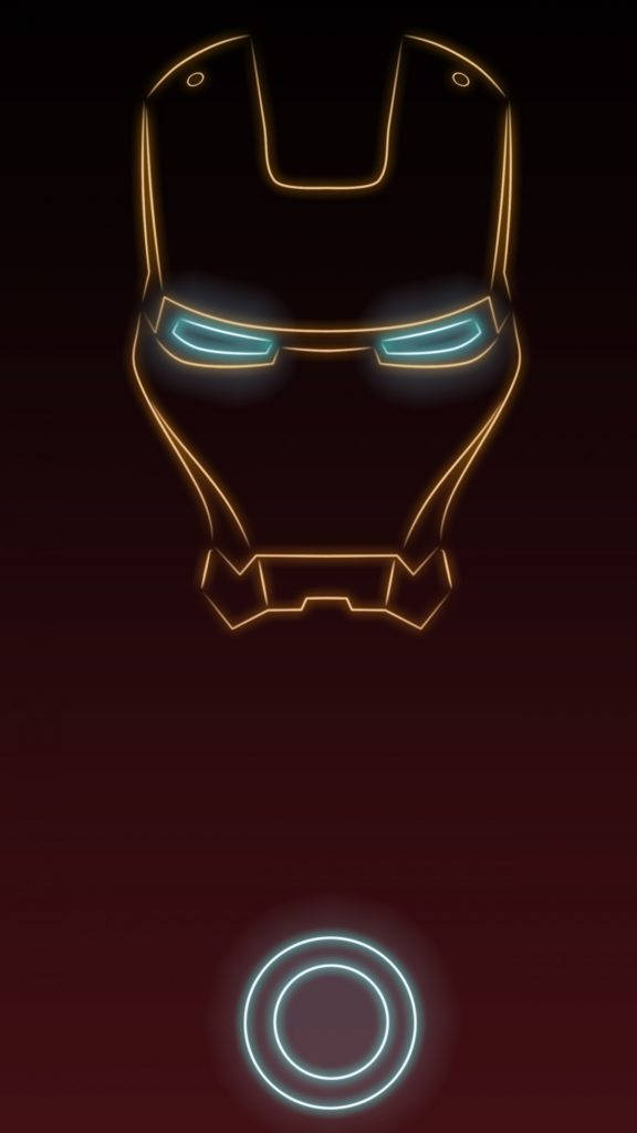 Cool Iron Man Simple Phone Wallpaper