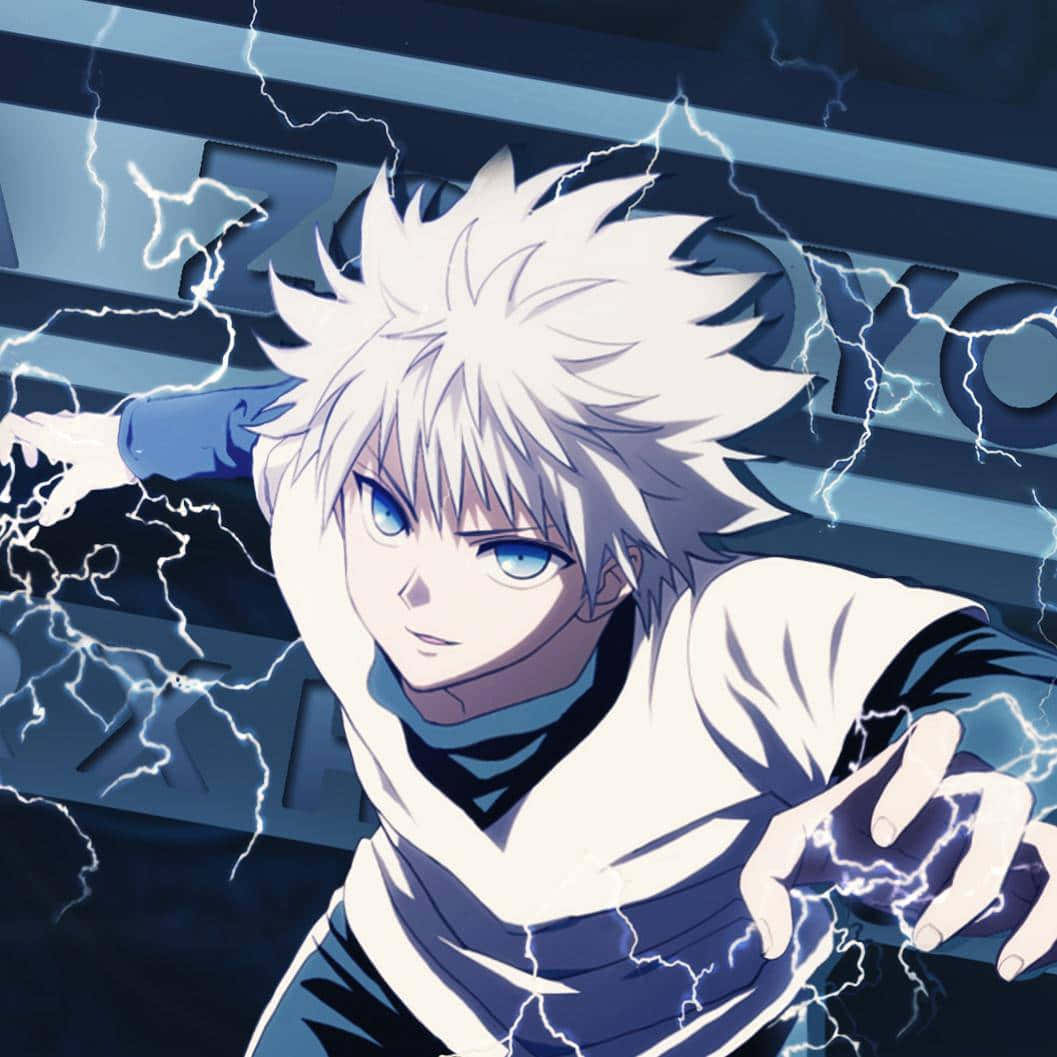 Cool Killua With Lightning Hxh Pfp Wallpaper