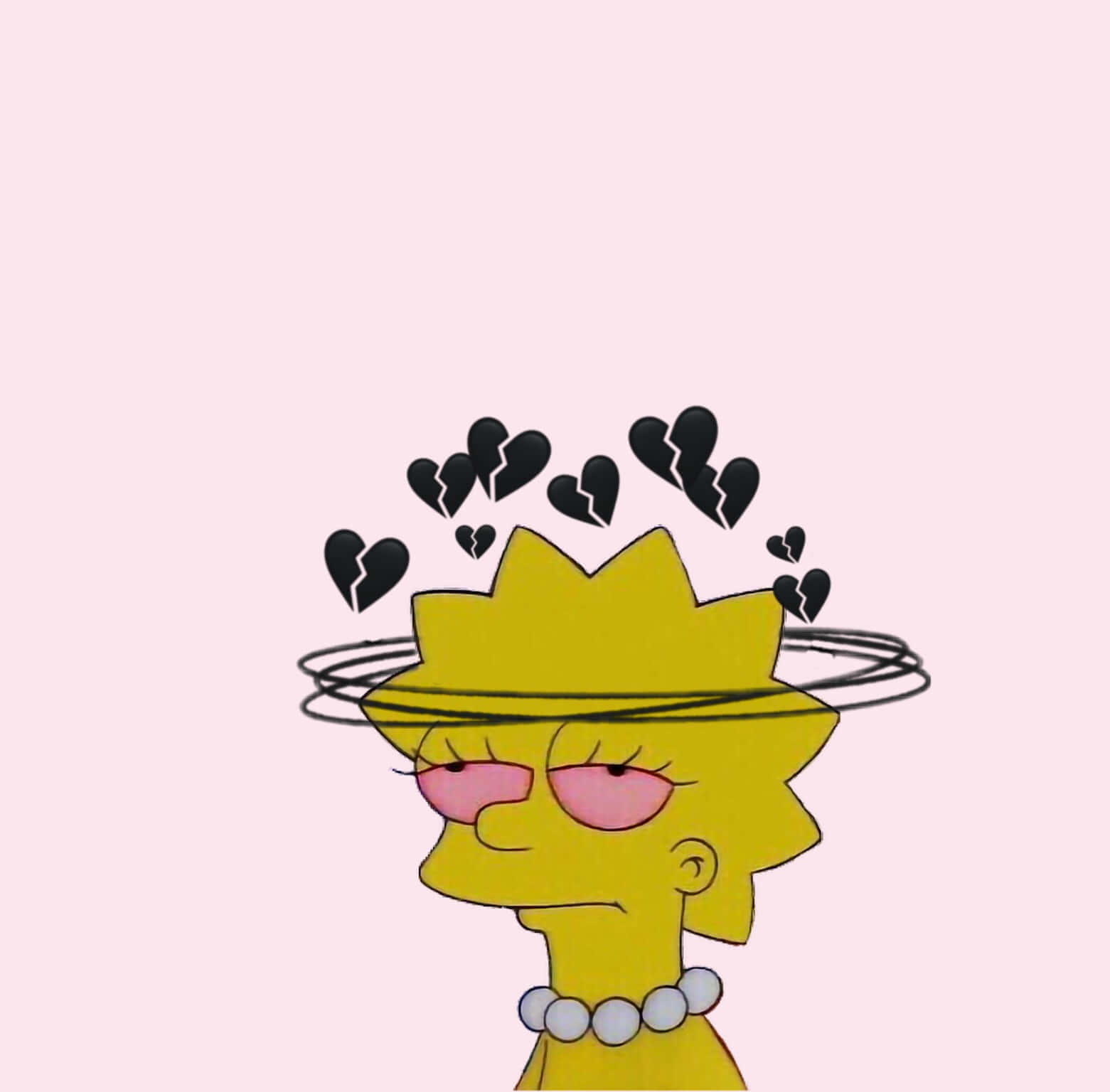 Cool Lisa Simpson Heartbroken Wallpaper