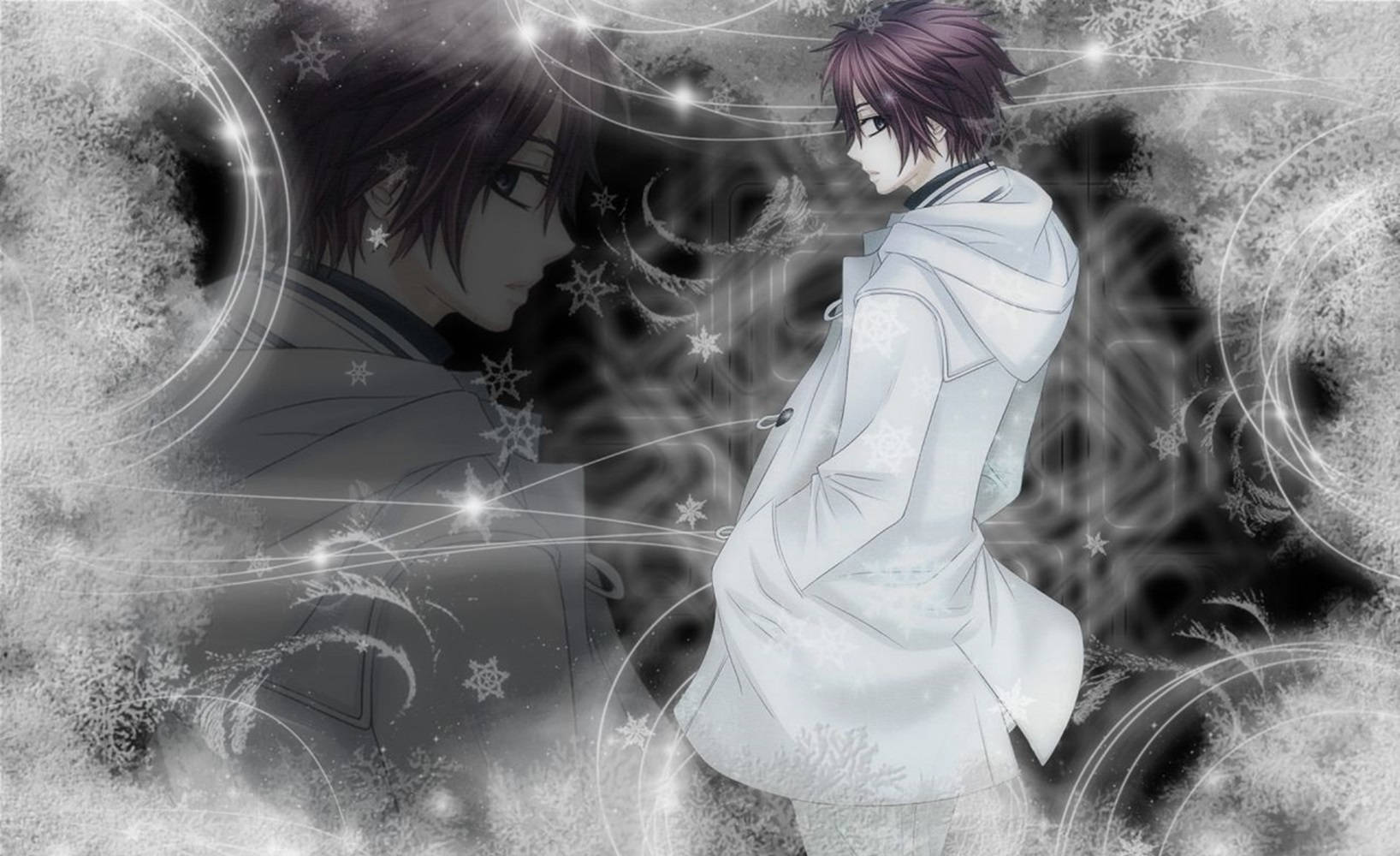 Cool Men Vampire Knight Senri Shiki White Aesthetic Wallpaper