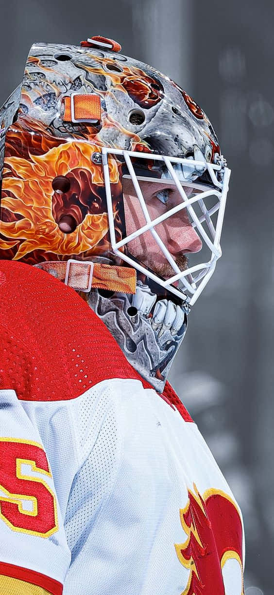 Cool Nhl Hockey Player Mask Wallpaper