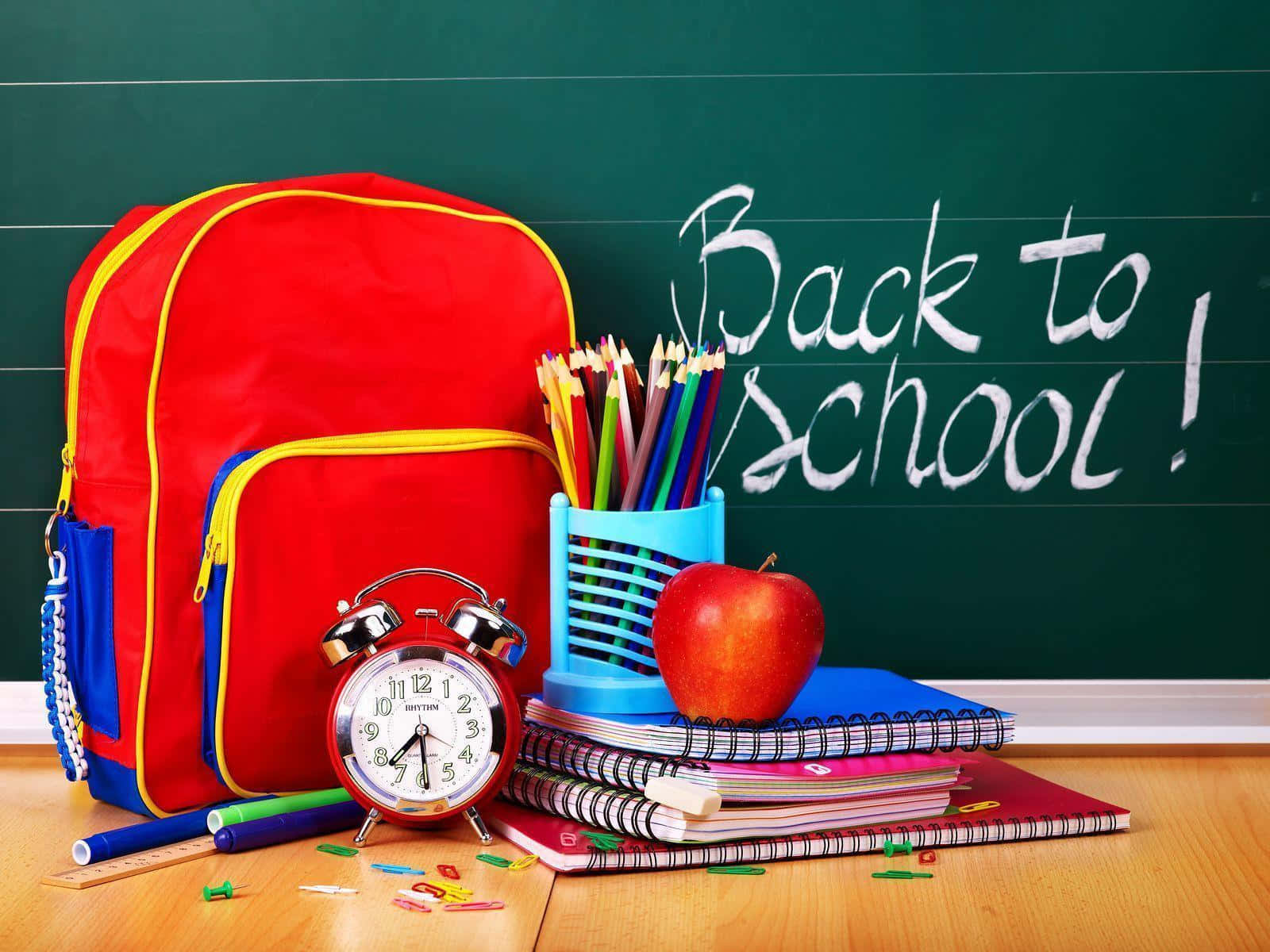 Cool School Supplies Back To School Wallpaper