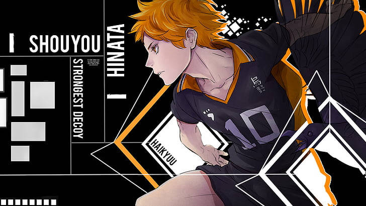 Cool Shoyo Hinata Haikyuu Desktop Wallpaper