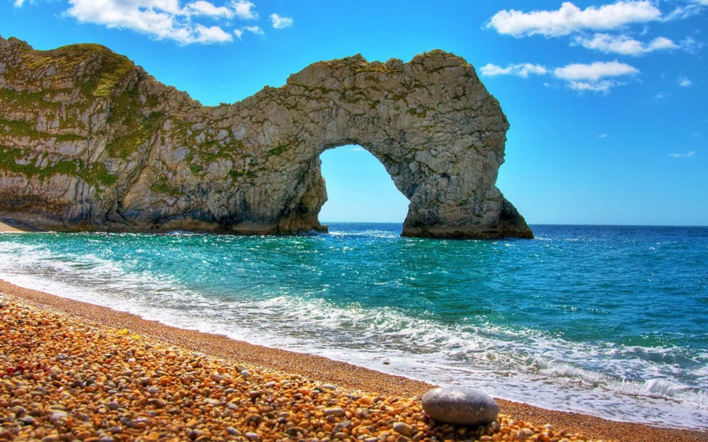 Cool Summer In Durdle Door England Wallpaper