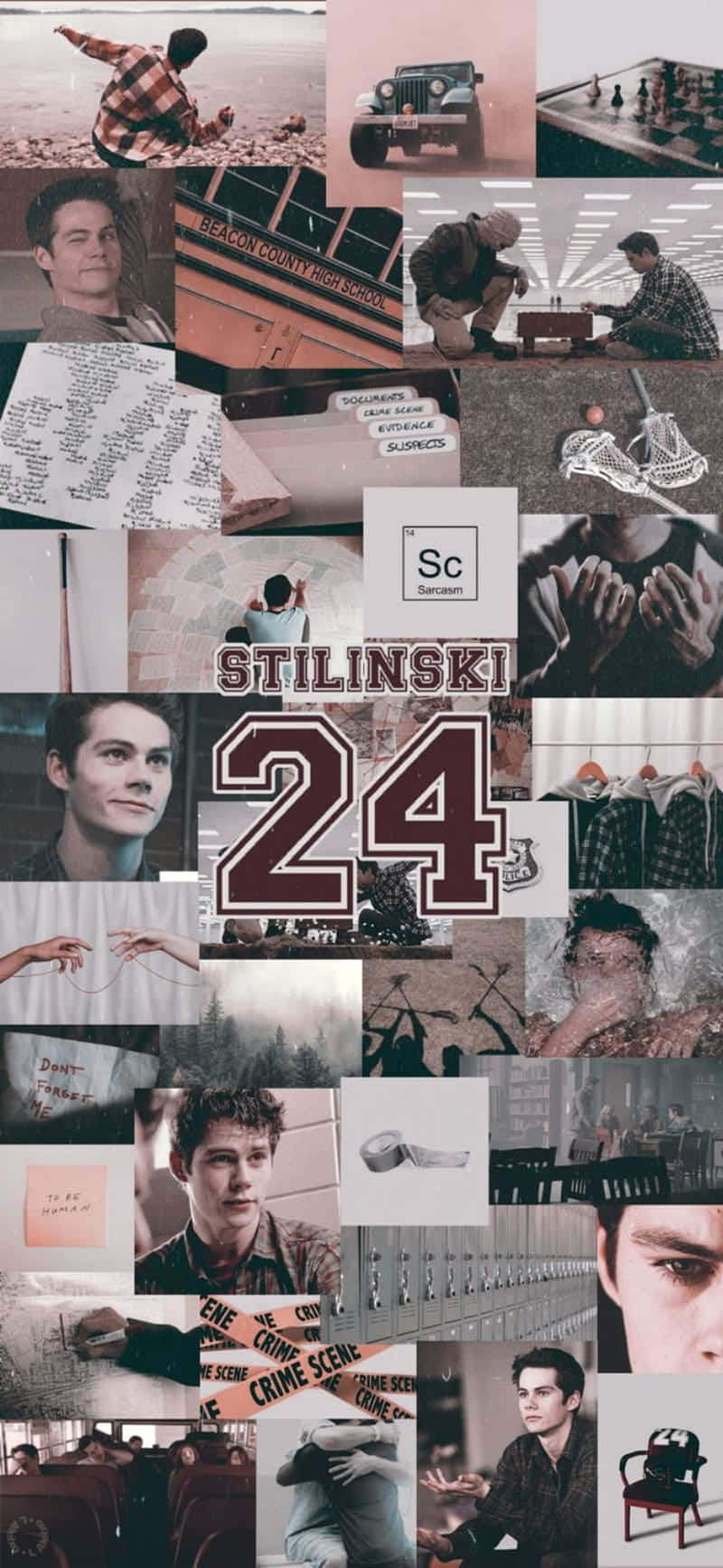 Cool Teenager Stilinski Collage Wallpaper